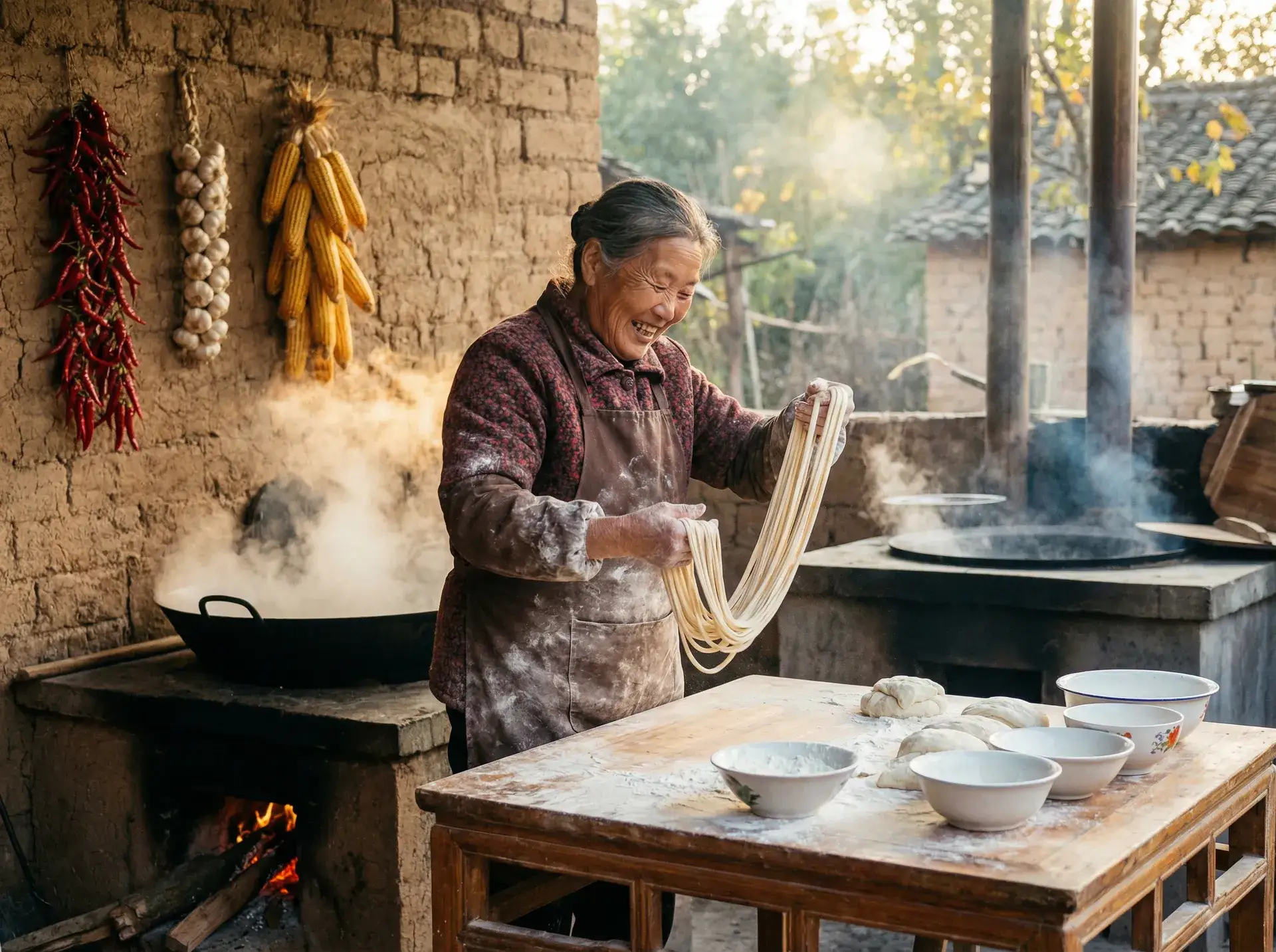 农家大嫂手擀面 - 国色天香直播在线观看 乡村美食